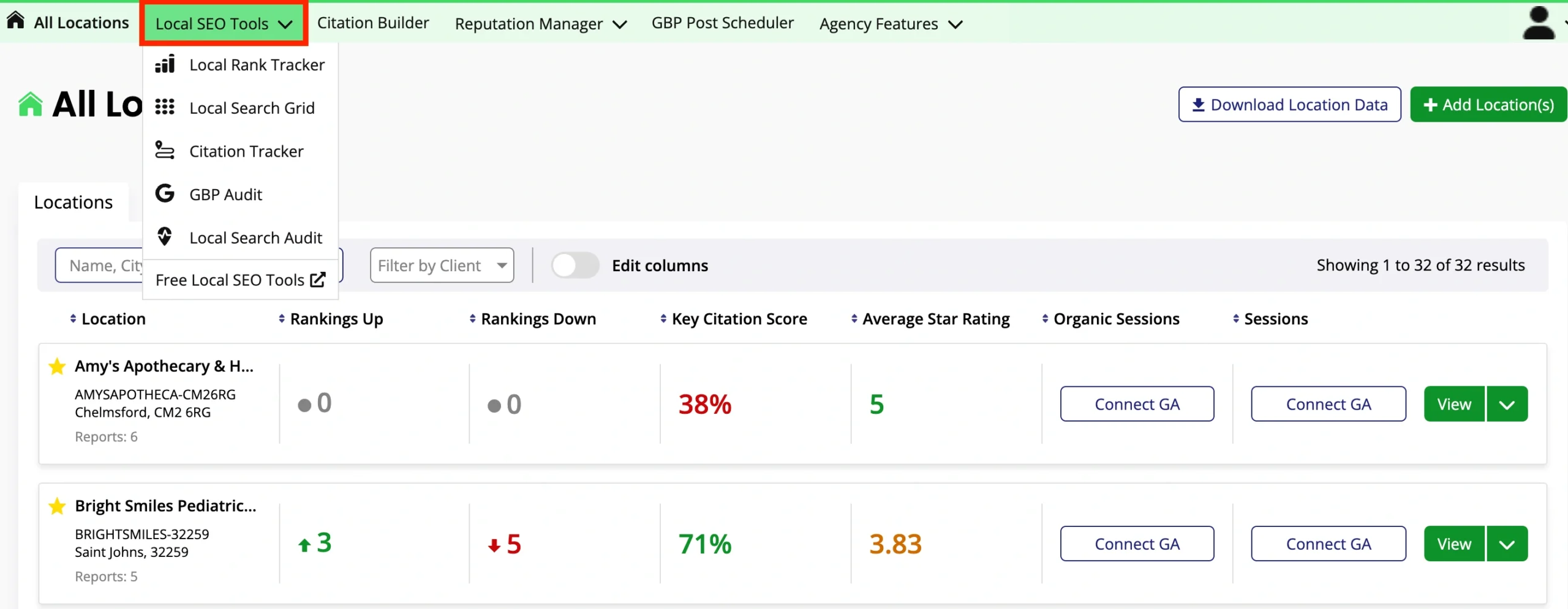 Local Rank Tracking