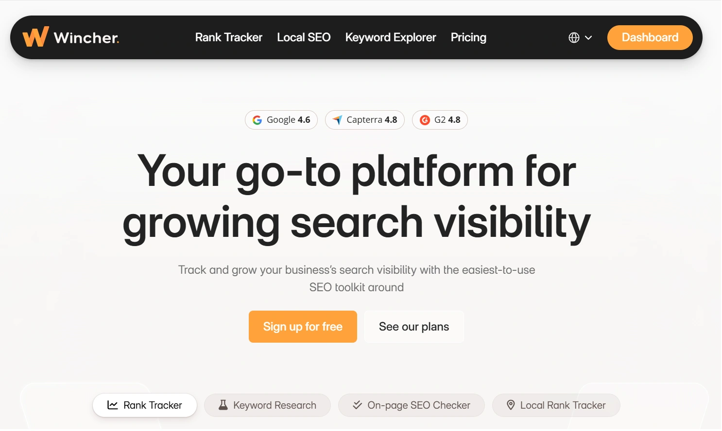 Wincher – Streamlined Rank Tracking with Branded Reports and Local SEO Insights