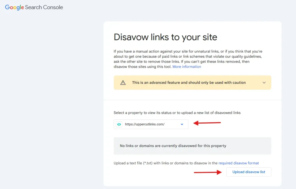Disavow links best practices